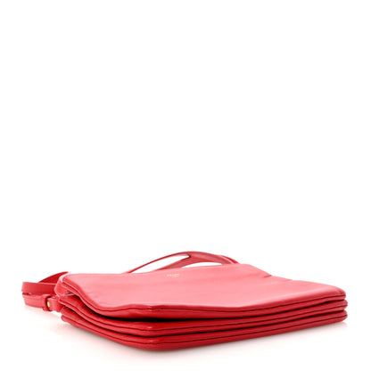 Celine Lambskin Small Trio Crossbody Bag Red 4 of 9