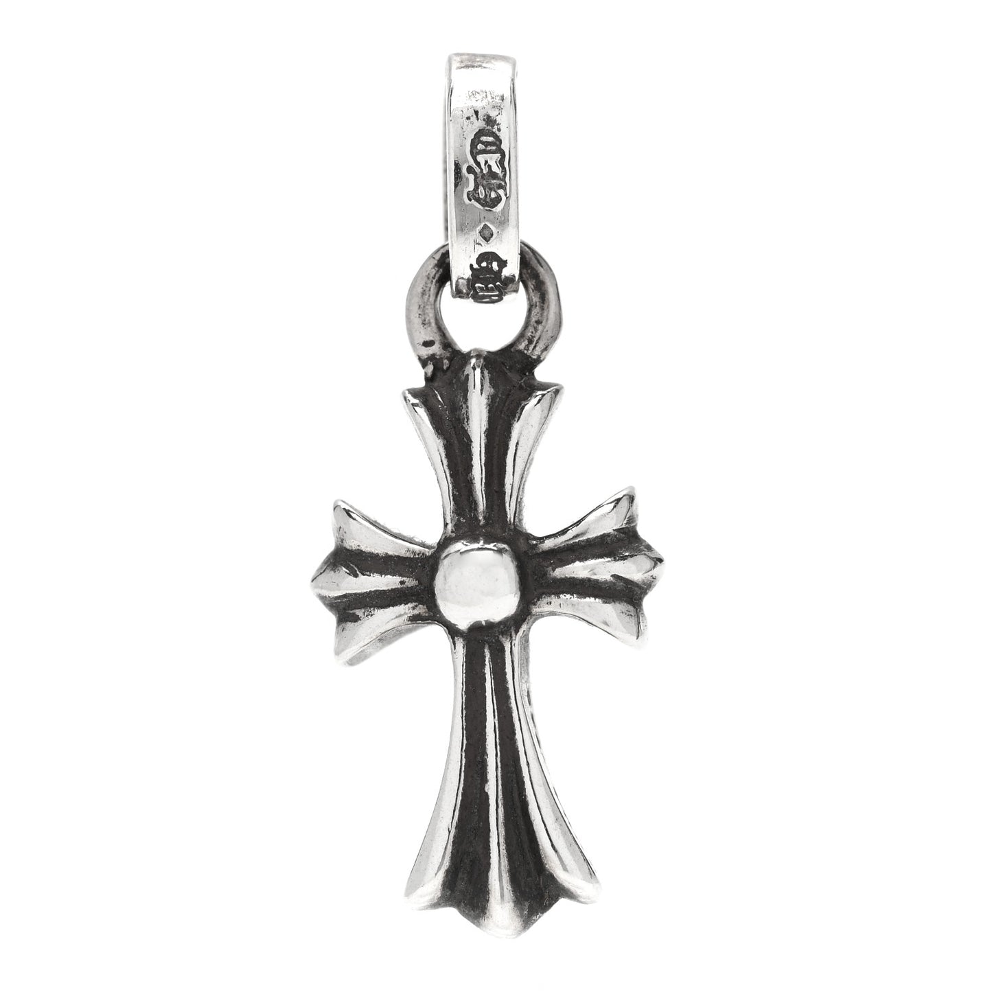 Sterling Silver Baby Fat Cross Single Earring