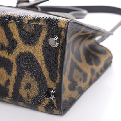 Louis Vuitton Canvas Calfskin Wild Animal Print City Steamer EW Marron 9 of 11