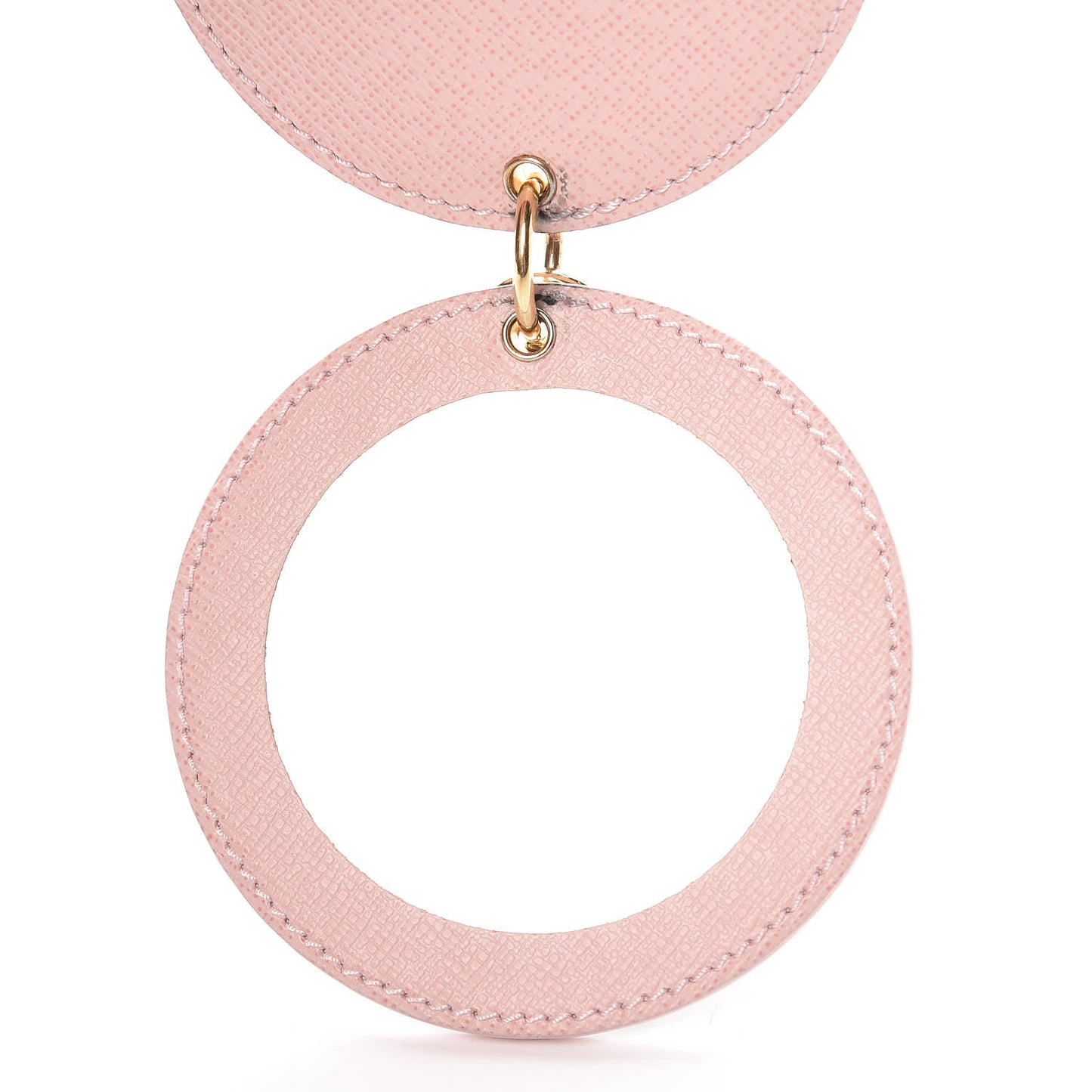 Monogram LV Mirror Bag Charm Key Holder Rose Ballerine