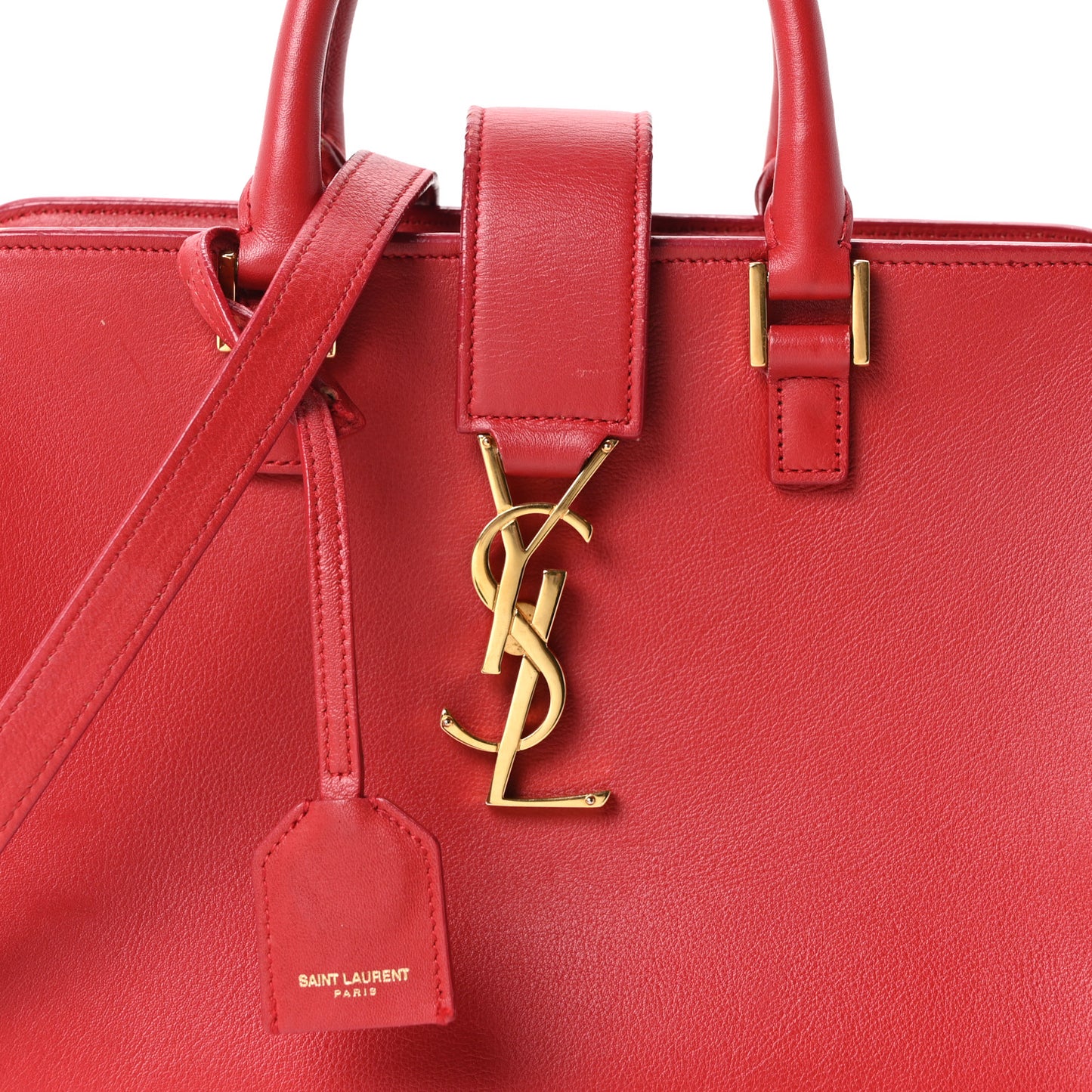 Calfskin Baby Monogram Cabas Red