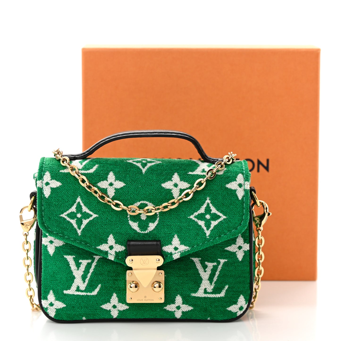 Monogram Jacquard Velvet Micro Metis Green