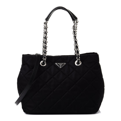 Prada Tessuto Nylon Quilted Shopping Tote Black 1 of 9