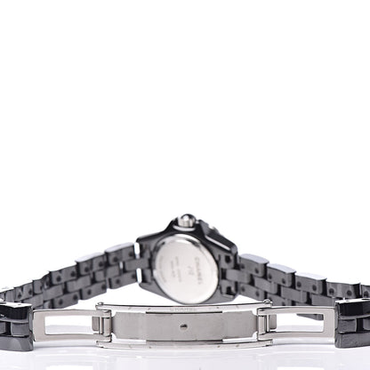 Chanel Stainless Steel Ceramic Diamond Bezel 19mm J12 Quartz Watch Black 6 of 8