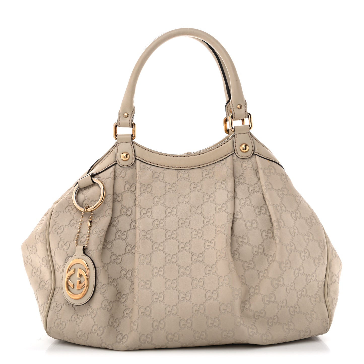 Guccissima Medium Sukey Tote Mystic White