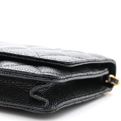 Chanel Caviar Quilted Wallet on Chain WOC Black 11 of 13