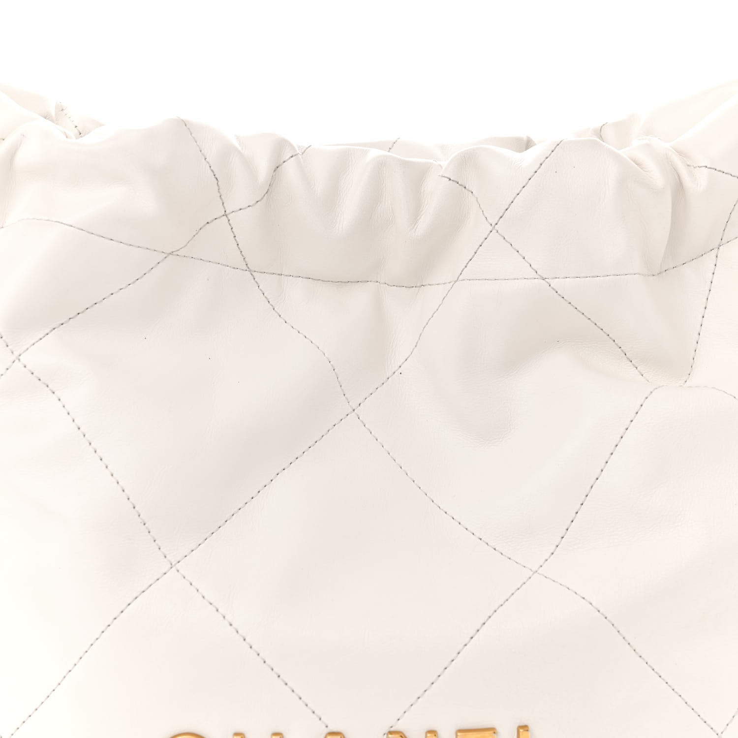 Chanel Shiny Calfskin Quilted Small Chanel 22 White 8 of 11