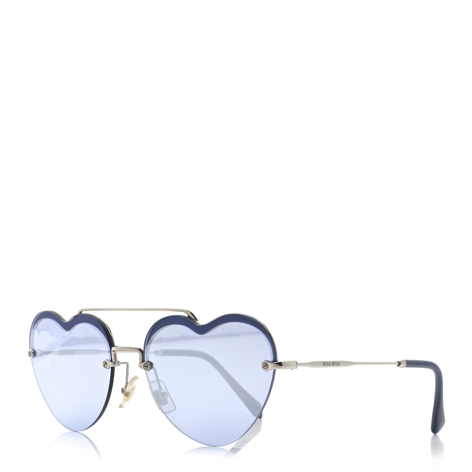 Miu Miu Metal Heart Sunglasses SMU62U Purple 1 of 7
