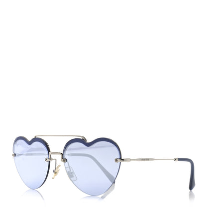 Miu Miu Metal Heart Sunglasses SMU62U Purple 1 of 7