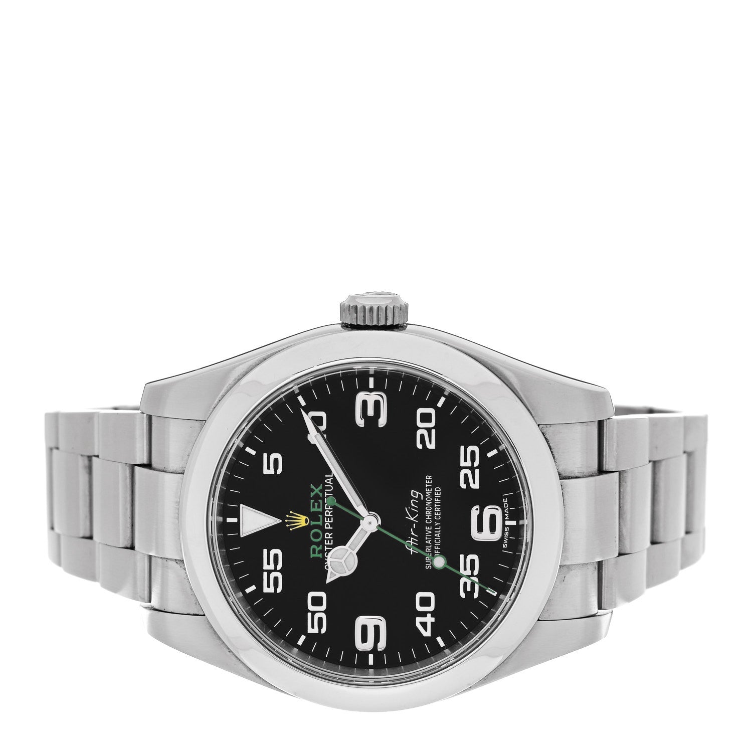 Rolex Stainless Steel 40mm Air-King Oyster Perpetual Watch Black 116900 2 of 4