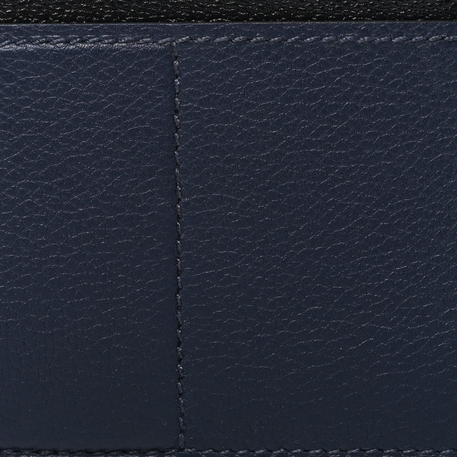 Hermes Allegretto Chevre Mysore H Sport 3CC Card Holder Case Bleu Nuit Black 7 of 7