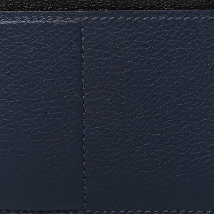Hermes Allegretto Chevre Mysore H Sport 3CC Card Holder Case Bleu Nuit Black 7 of 7