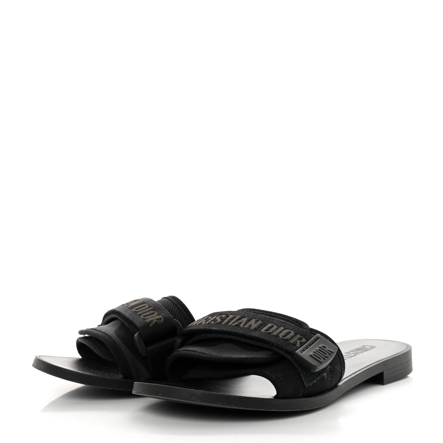 Technical Stretch Fabric Camouflage Dio(r)evolution Slide Sandals 37 Black Military