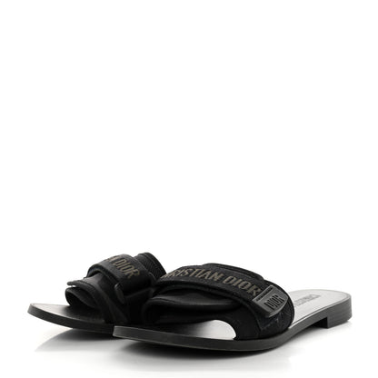 Christian Dior Technical Stretch Fabric Camouflage Dio(r)evolution Slide Sandals 37 Black Military 3 of 9