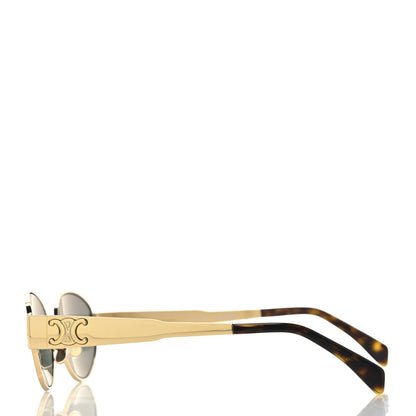 Celine Metal Triomphe 01 Sunglasses CL40235U Gold Green 3 of 7
