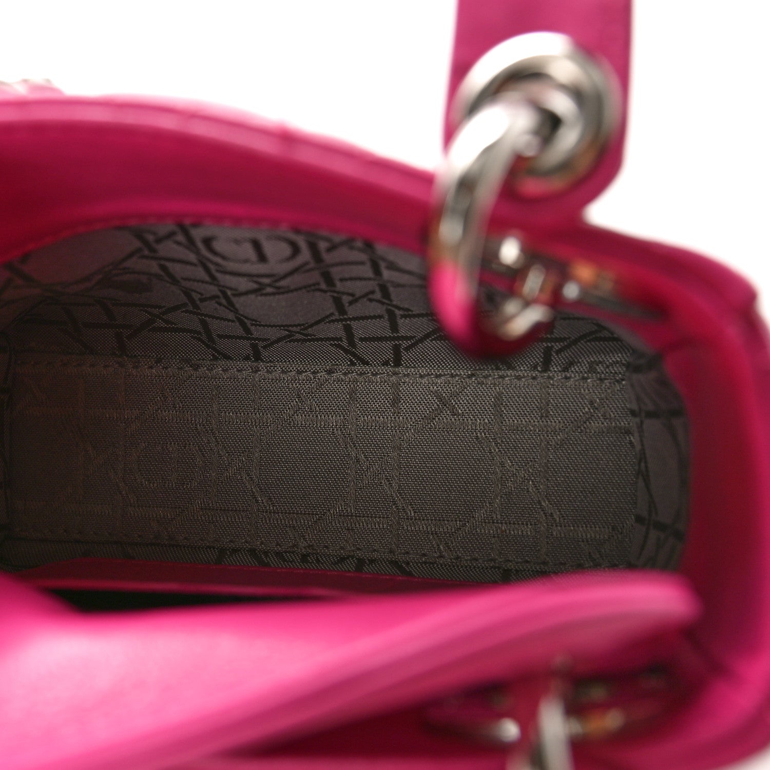 Christian Dior Lambskin Cannage Micro Lady Dior Pink 5 of 10