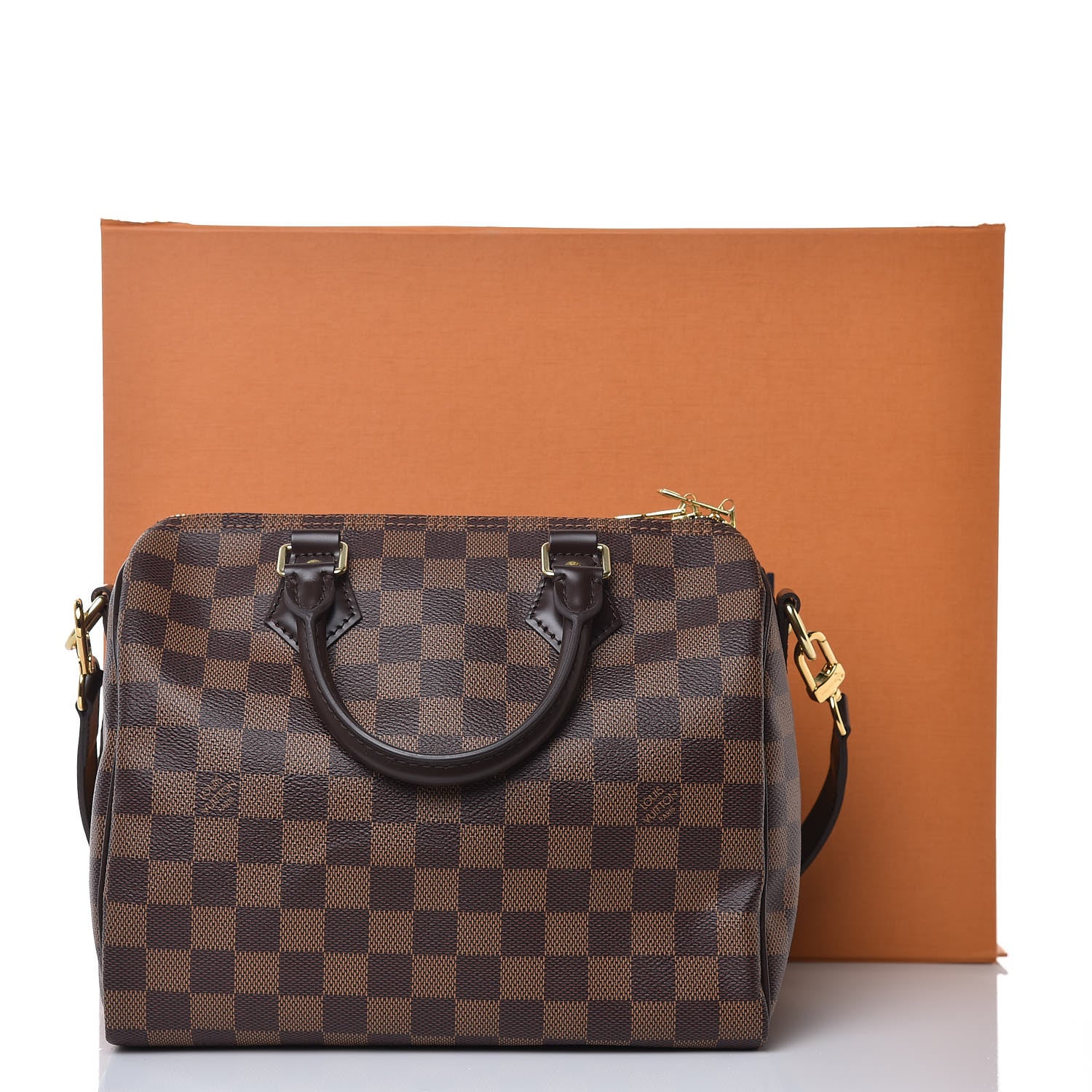 Louis Vuitton Damier Ebene Speedy Bandouliere 25 10 of 10