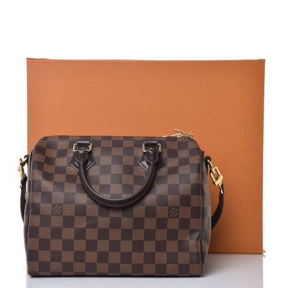 Louis Vuitton Damier Ebene Speedy Bandouliere 25 10 of 10