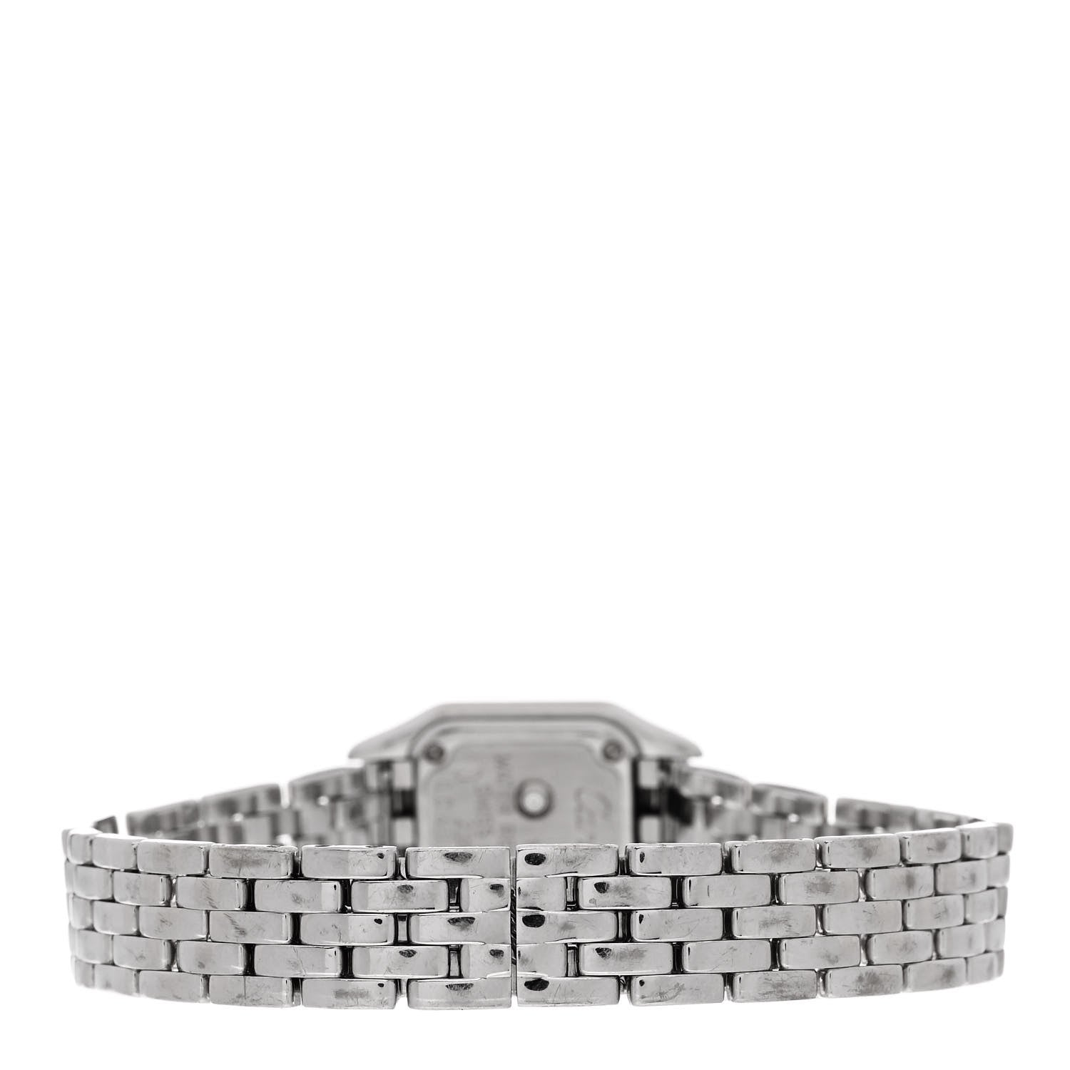 Cartier 18K White Gold Diamond Bezel 17mm Double Row Panthere Quartz Watch 3 of 5