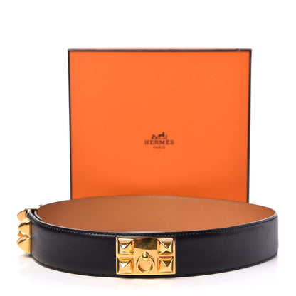 Hermes Box Collier De Chien CDC Belt 70 Black 6 of 6