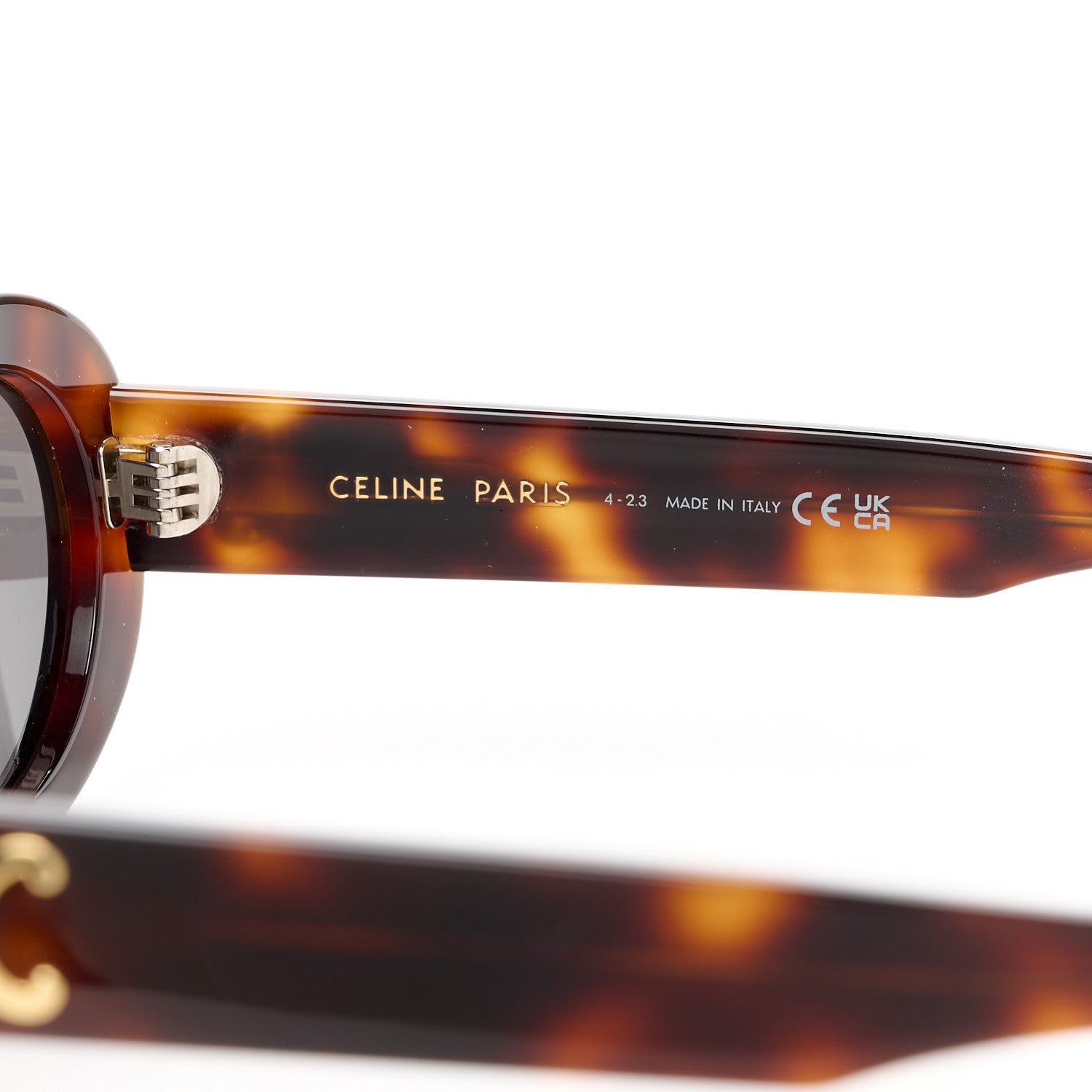 Celine Acetate Triomphe 01 Sunglasses CL 40194U Tortoise 7 of 9