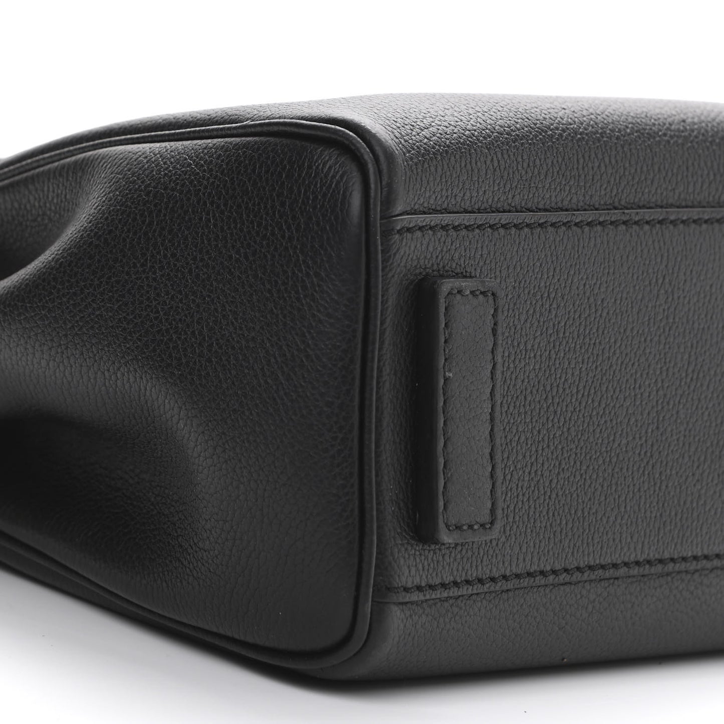 Grained Calfskin Small La Medusa Top Handle Bag Black