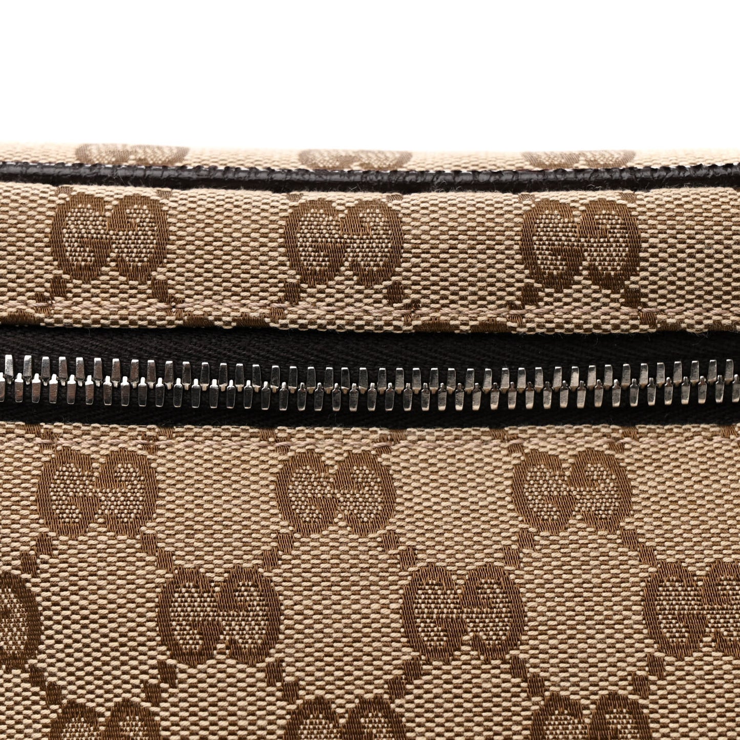 Monogram Dollar Calfskin Waist Pouch Beige Ebony Testa di Moro Marrone Scuro