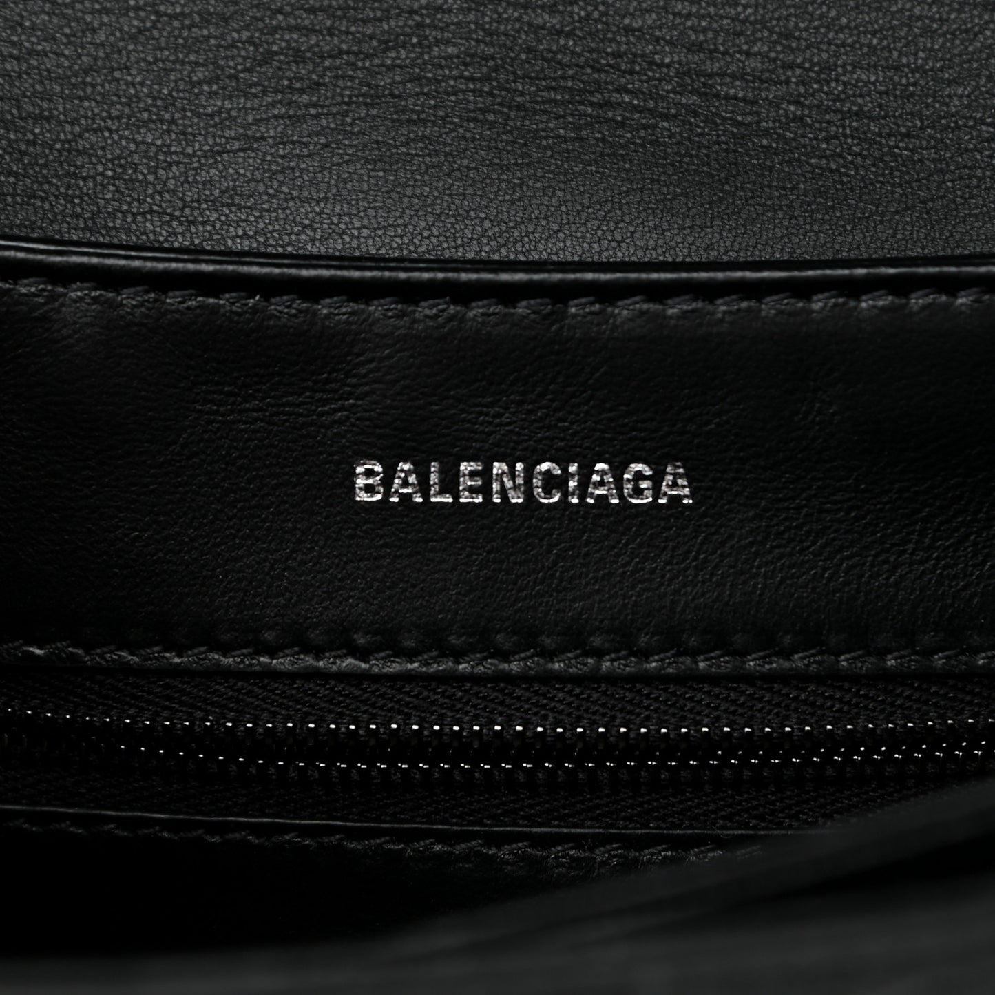 Nappa BB Monogram Embossed Medium Triplet Bag Black