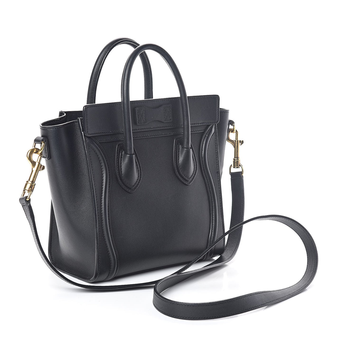 Smooth Calfskin Nano Luggage Black