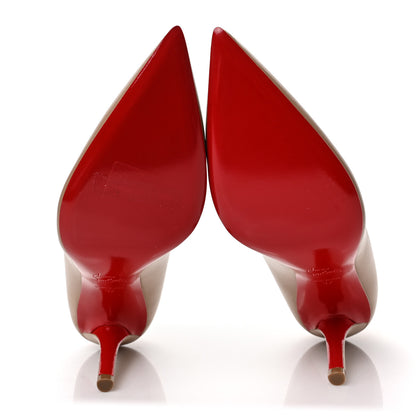Christian Louboutin Shiny Nappa Apostrophy 85 Pumps 37 Nude 4 of 6