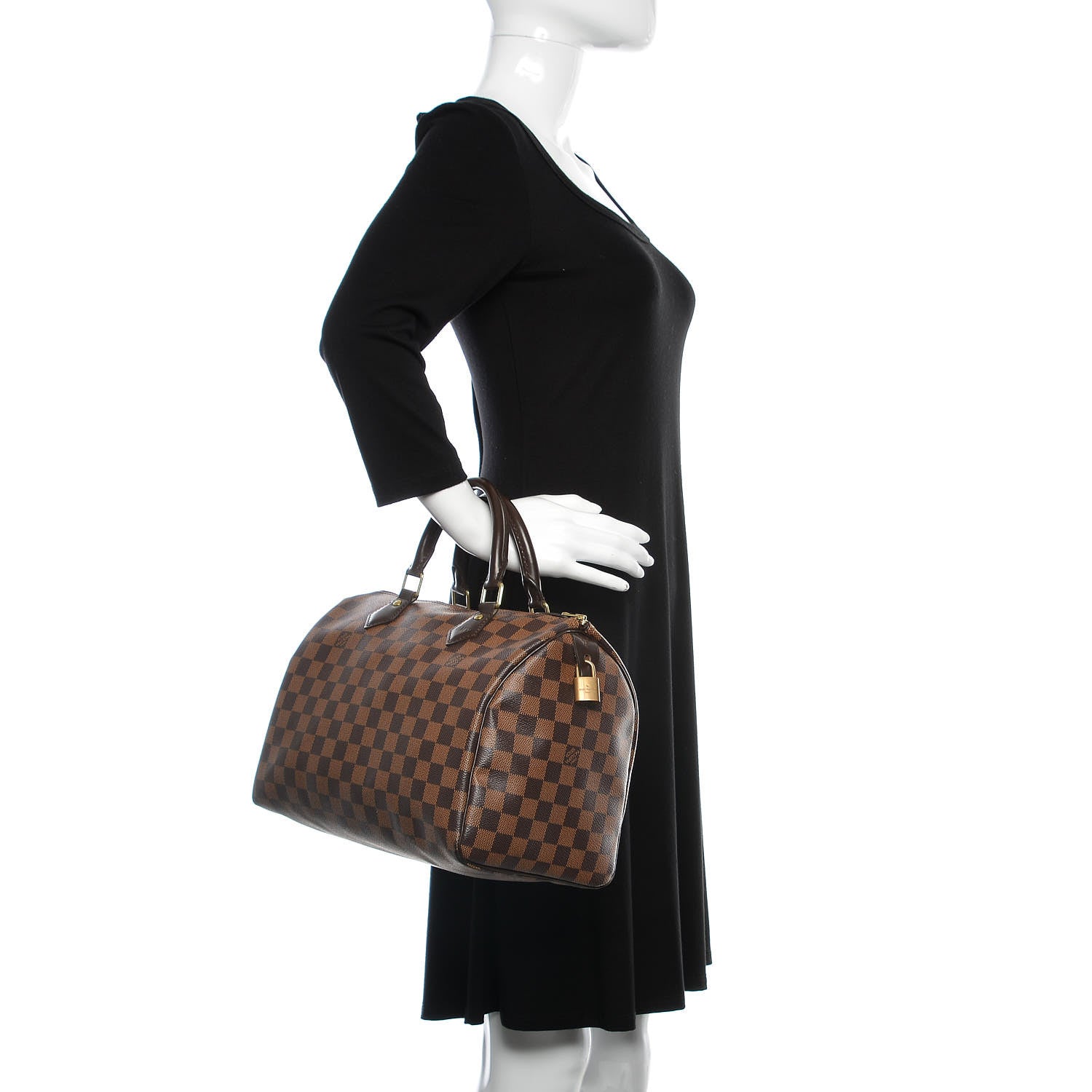 Louis Vuitton Damier Ebene Speedy 30 2 of 14