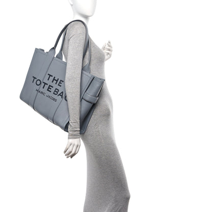 Marc Jacobs Grained Calfskin Large The Tote Bag Wolf Grey 2 of 9