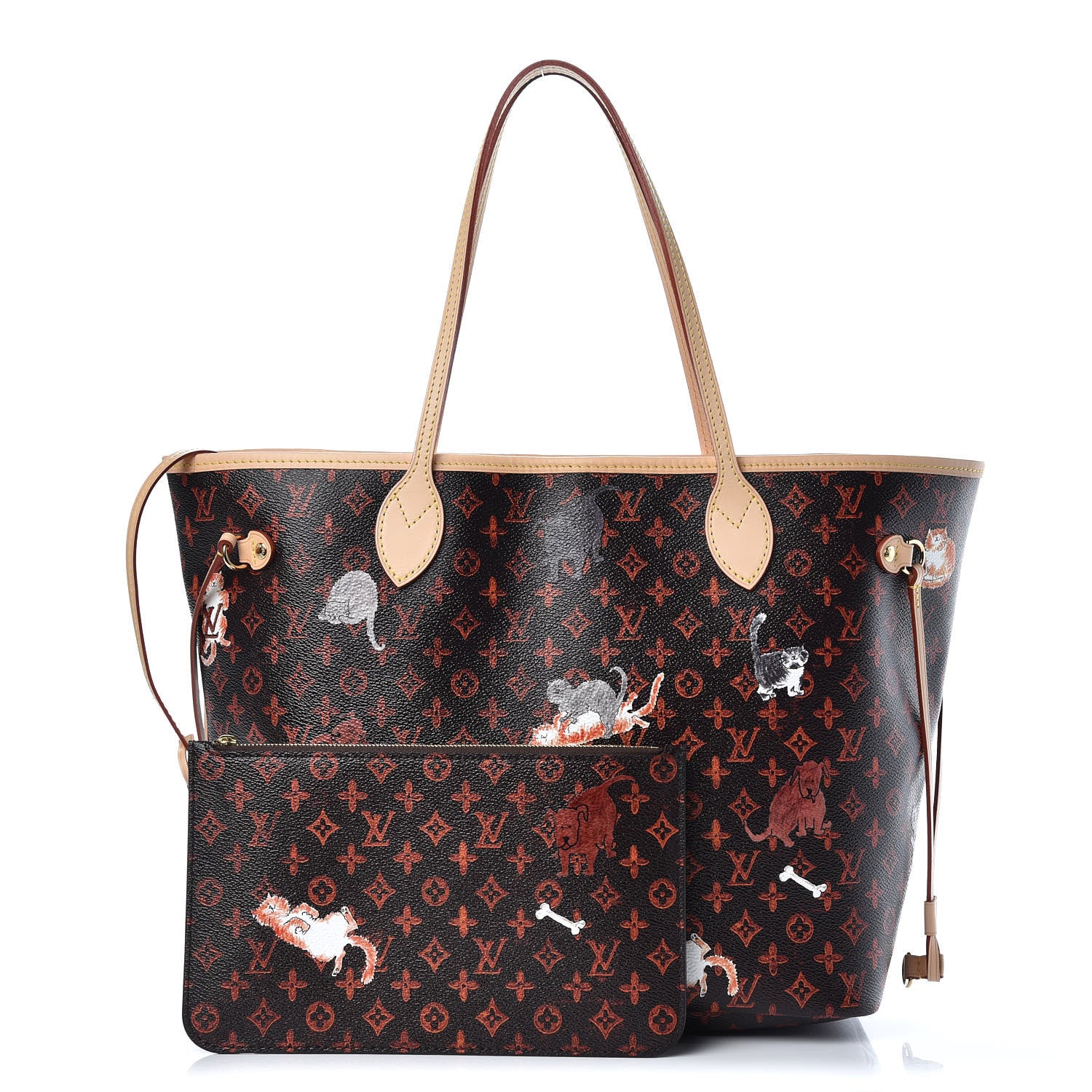 Louis Vuitton Catogram Neverfull MM Marron 1 of 11