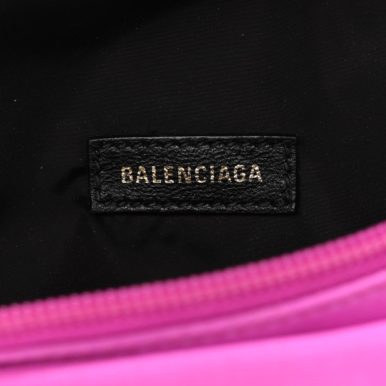 Balenciaga Sport Nylon Logo Embroidered Small Wheel Beltpack Fuchsia Black 6 of 9