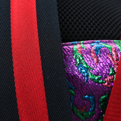 Gucci Brocade Web Small Double Buckle Backpack Multicolor 14 of 14