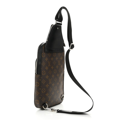 Louis Vuitton Monogram Macassar Avenue Sling Bag 3 of 9