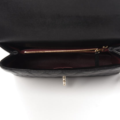 Chanel Caviar Quilted Small Coco Handle Flap Black 5 of 10