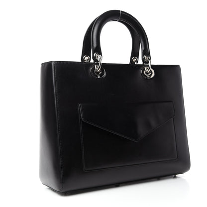Christian Dior Box Calfskin Lady Dior Pouch Tote Black 3 of 10