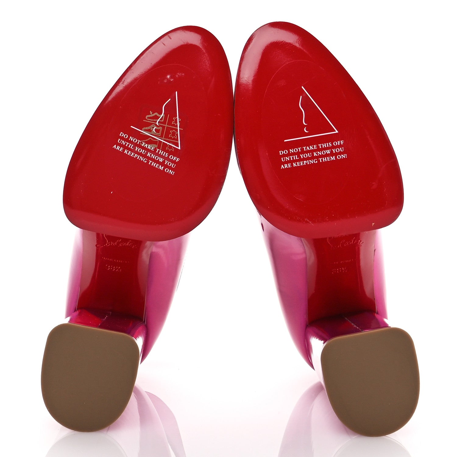 Christian Louboutin Metallic Patent Yazefir 130 Platform Sandals 38.5 Pink 5 of 7