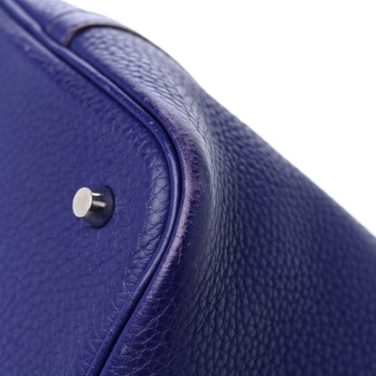 Hermes Taurillon Clemence Picotin Lock 22 MM Iris 11 of 14
