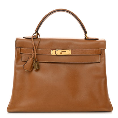 Hermes Courchevel Kelly Retourne 32 Gold 1 of 22