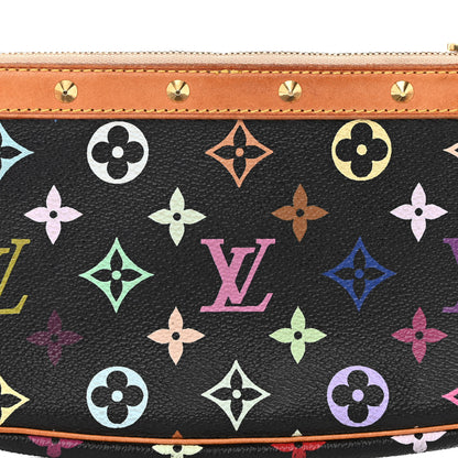 Louis Vuitton Monogram Multicolor Pochette Accessories Black 7 of 9