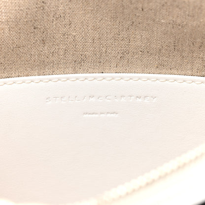 Stella McCartney Bananatex Fabric Logo Clutch Black White 6 of 7