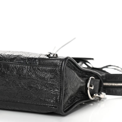 Balenciaga Agneau Classic Silver Hardware Mini City Anthracite 9 of 9
