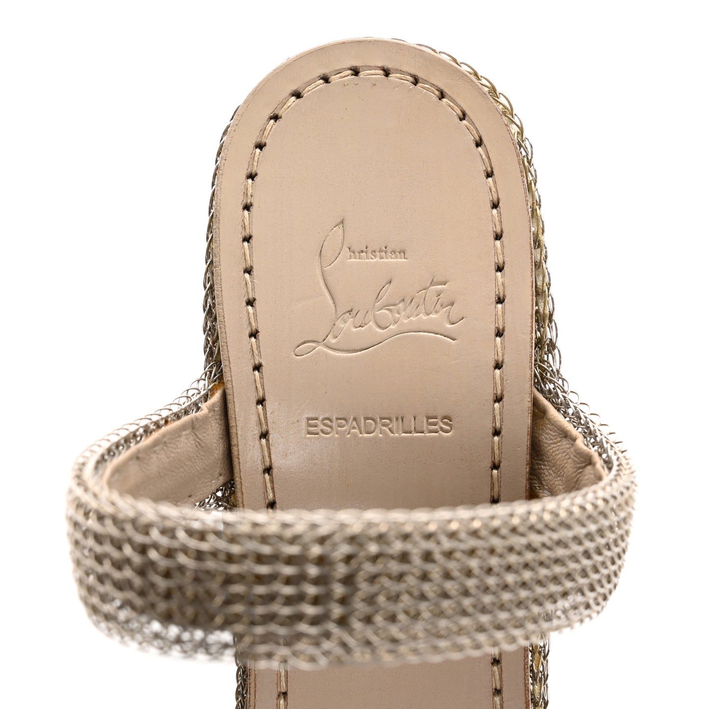 Rope Chain Cadena 140 Platform Wedge Sandals 38 Silver Grezzo