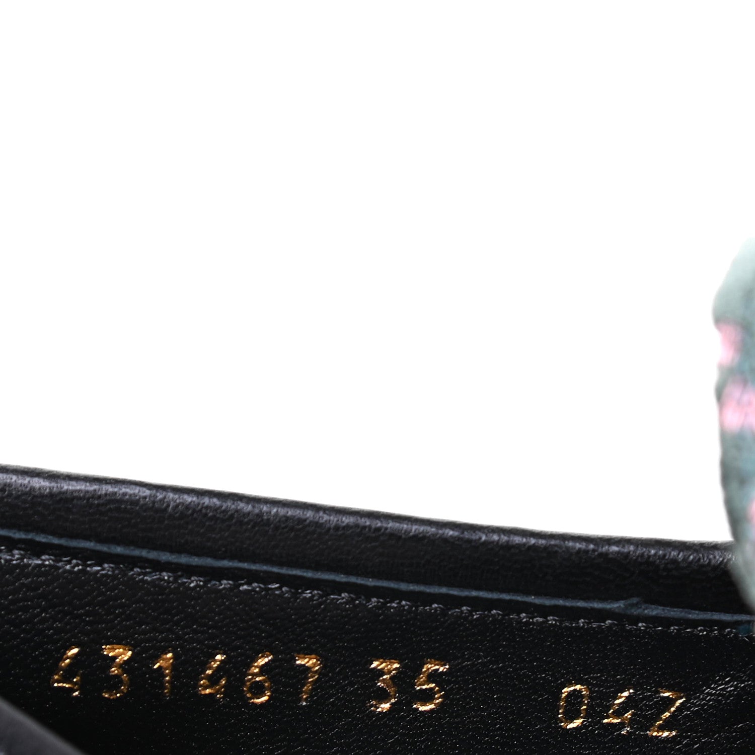 Gucci Velvet Malaga Kid GG Monogram Horsebit Womens Jordaan Loafers 35 Avio Dusty Pink Black 9 of 9