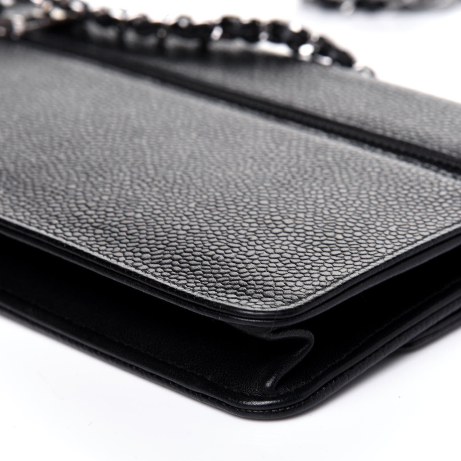 Chanel Caviar Timeless CC Wallet On Chain WOC Black 13 of 13