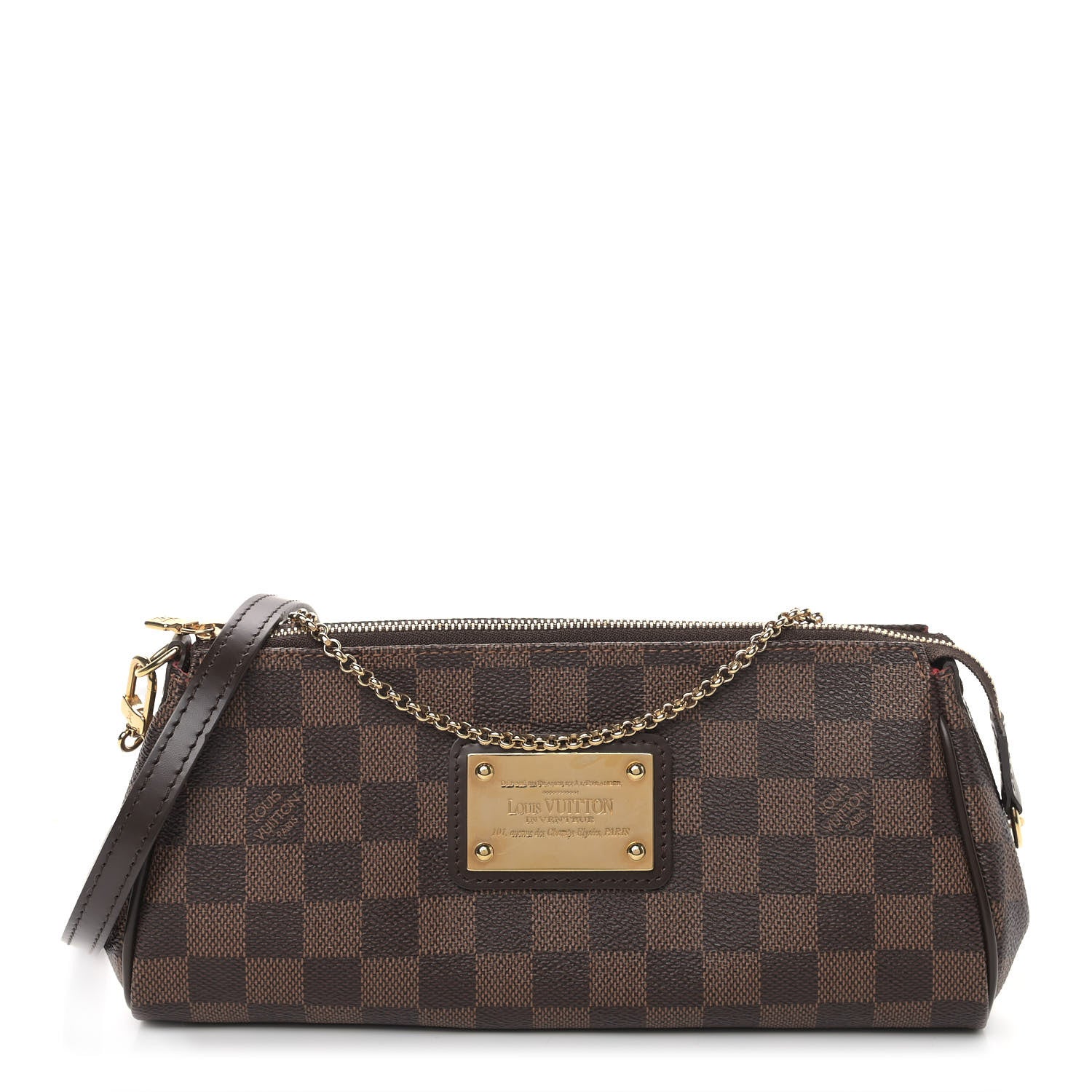 Louis Vuitton Damier Ebene Eva Clutch 1 of 10