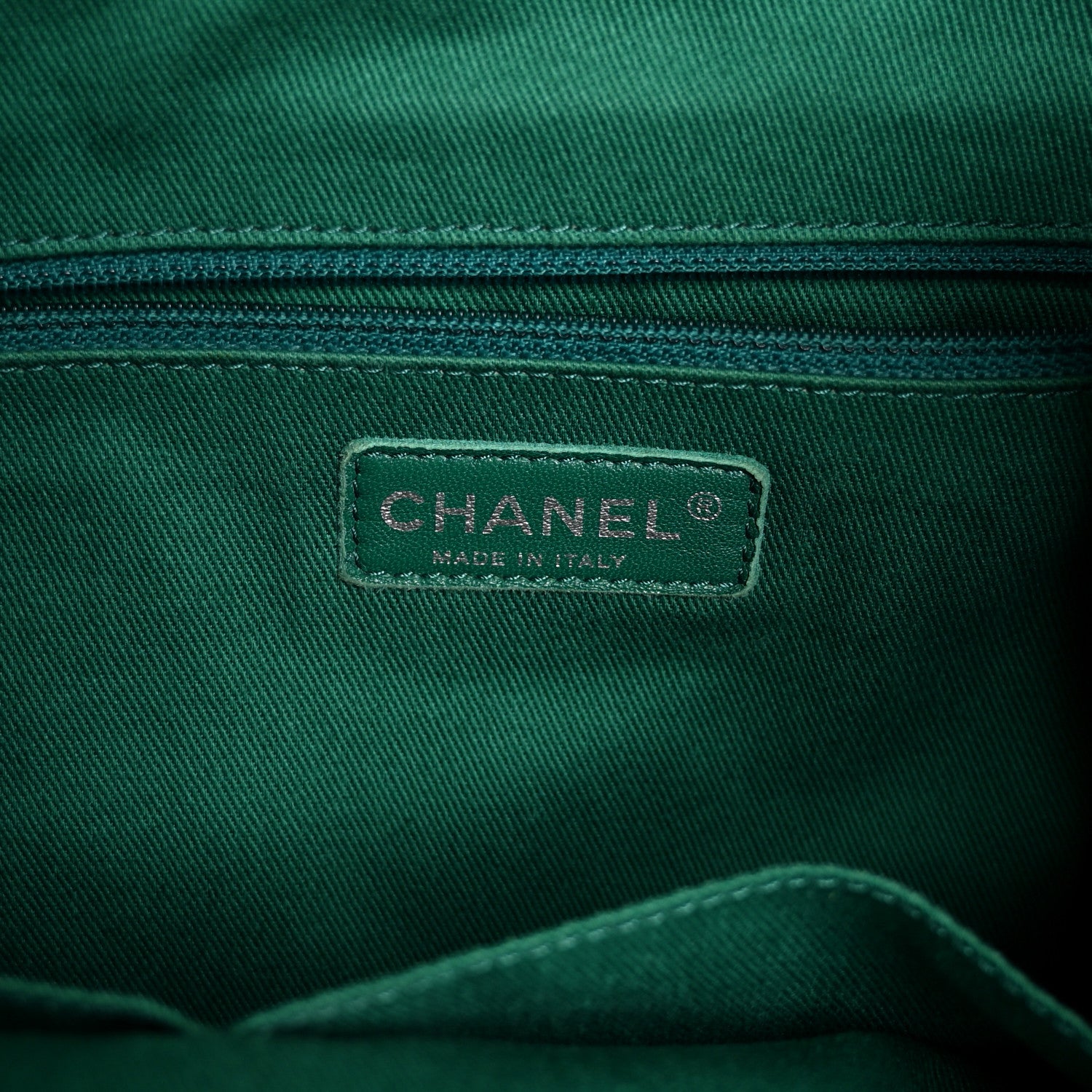 Chanel Calfskin Perforated Up In The Air Tote Green 6 of 10
