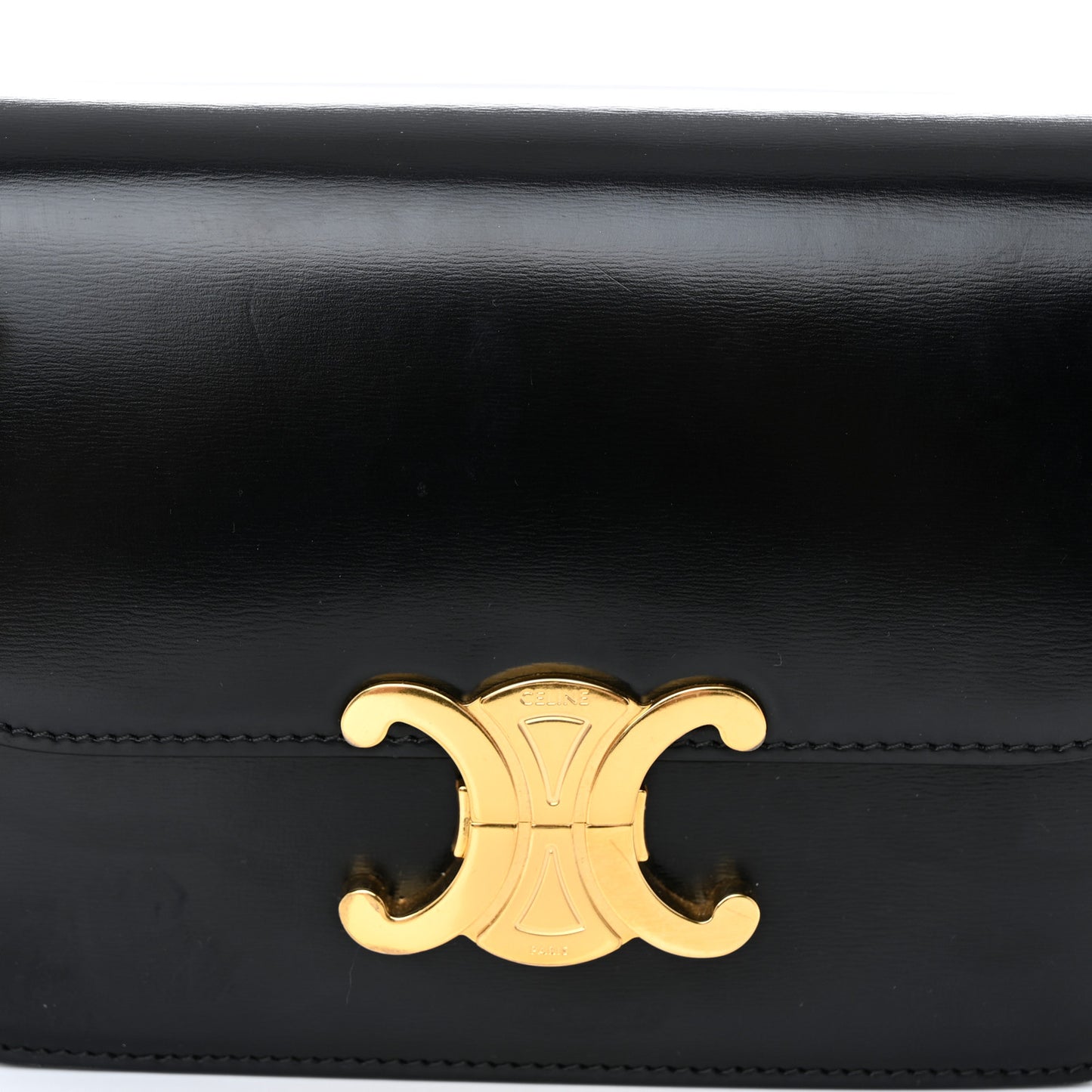 Shiny Calfskin Teen Triomphe Black